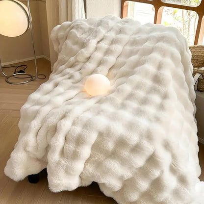 Velora – Plaid en Fausse Fourrure Ultra-doux Pour Salon et Chambre