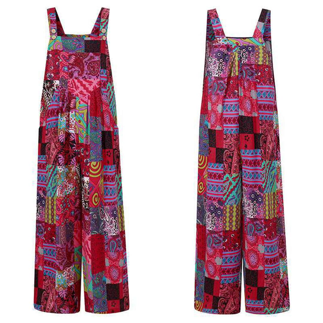 Combinaison Femme Bohème Détendue Avec Pantalon Large - Aurelles