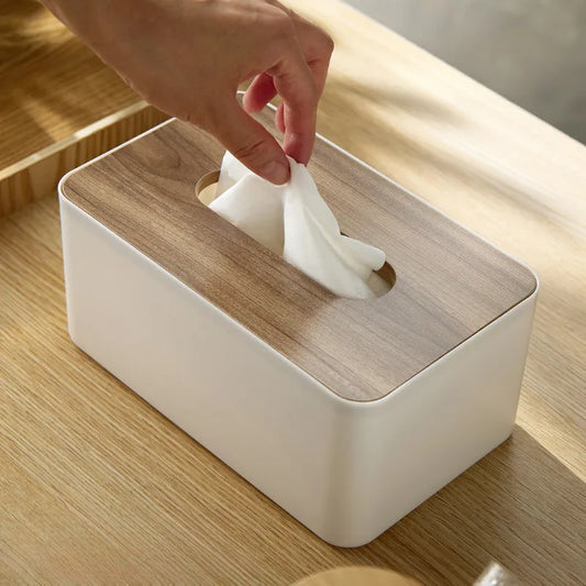 Terra – Boîte à Mouchoirs en Bambou Minimaliste et Élégante