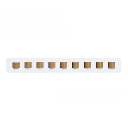 Présentoir Mural pour Lunettes en Bois avec 9 Supports en Cuir pour Lunettes de Soleil et Vue Rangement Décoratif