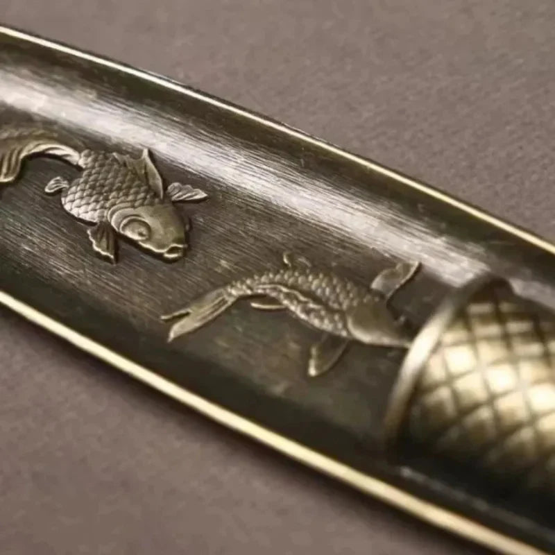 Porte-Encens Sculptural en Métal Forme Barque de Pêche Asiatique Traditionnelle pour Bâtons d'Encens et Méditation