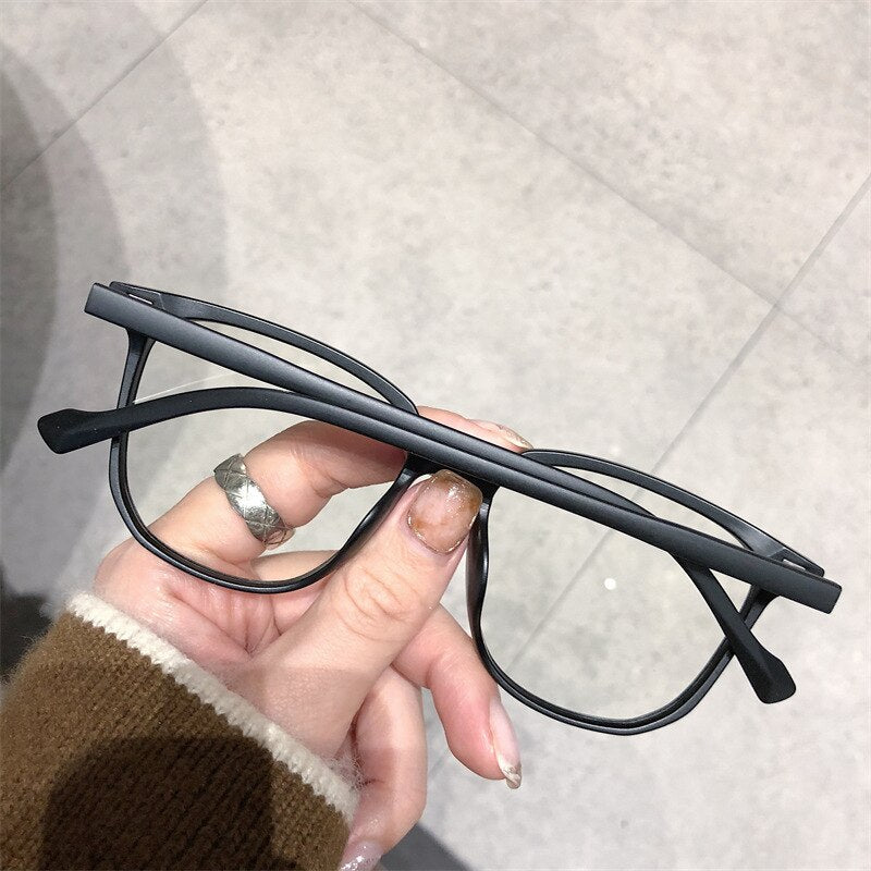 Lunettes Correctrices pour Myopie avec Filtre Anti-Lumière Bleue Monture Carrée Verres Antireflets