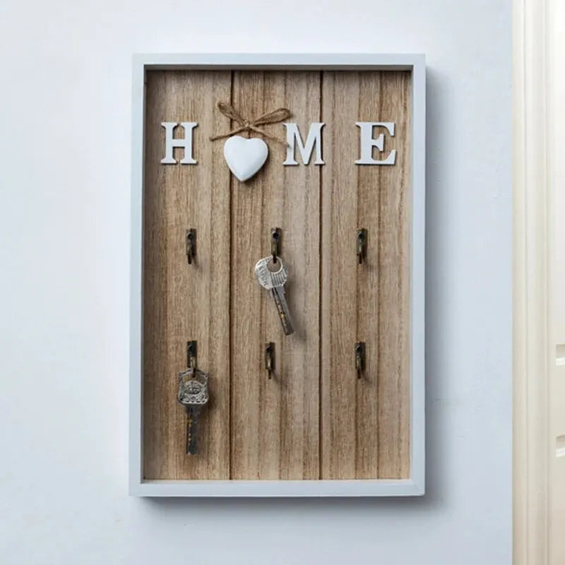 Soléna – Porte-Clés Muraux en Bois Sculpté et Élégant