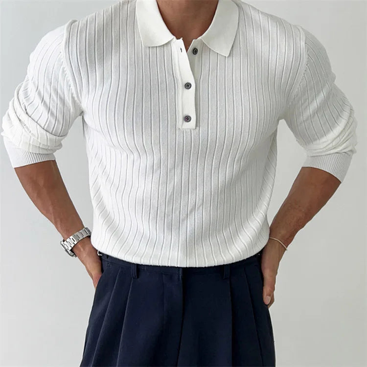 Polo à Côtes Pour Hommes - Aurelles