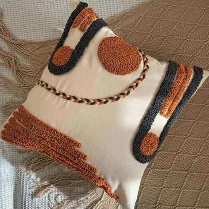 Velora – Coussins d’Accent Tissés et Capitonnés Chauds et Élégants