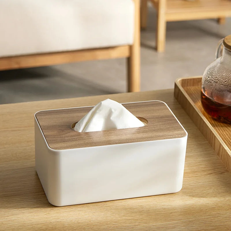 Terra – Boîte à Mouchoirs en Bambou Minimaliste et Élégante
