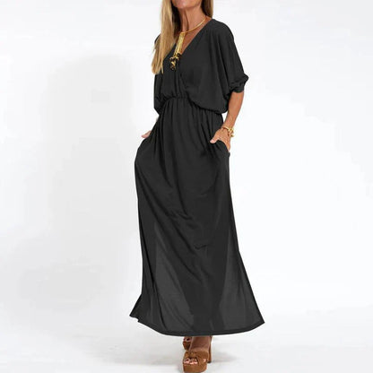 Robe d'été pour femmes – Col rond sans manches décontractée