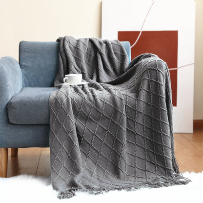 Velora – Plaid Tissé Artisanale Doux et Élégant