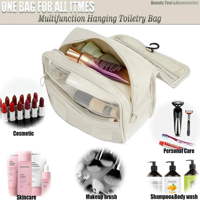 Velora – Trousse de Toilette Suspendue Compacte et Polyvalente