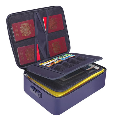 Aegis – Sac Organiseur Ignifuge et Étanche Pour Documents et Objets Précieux