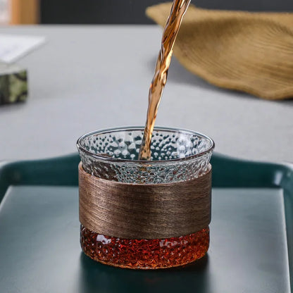 Soléra – Verre Tumbler en Cristal et Bois