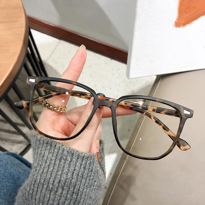 Lunettes Correctrices pour Myopie avec Filtre Anti-Lumière Bleue Monture Carrée Verres Antireflets