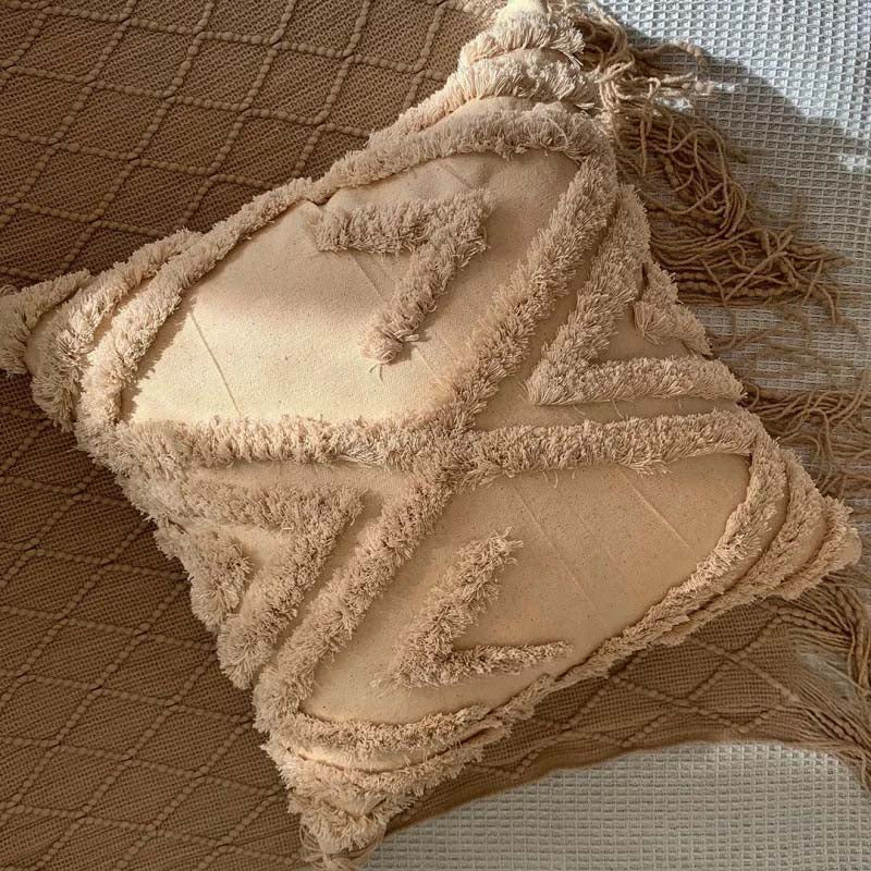 Velora – Coussins d’Accent Tissés et Capitonnés Chauds et Élégants
