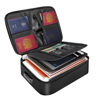Aegis – Sac Organiseur Ignifuge et Étanche Pour Documents et Objets Précieux