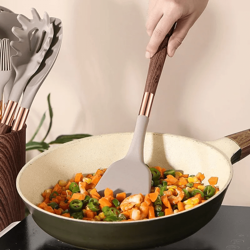 Solene – Ensemble de Cuisine en Silicone 10 Pièces Résistant et Moderne
