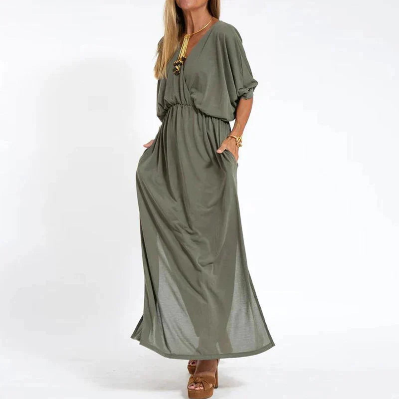 Robe d'été pour femmes – Col rond sans manches décontractée