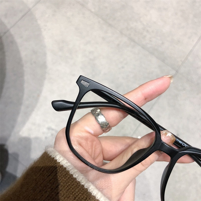 Lunettes Correctrices pour Myopie avec Filtre Anti-Lumière Bleue Monture Carrée Verres Antireflets