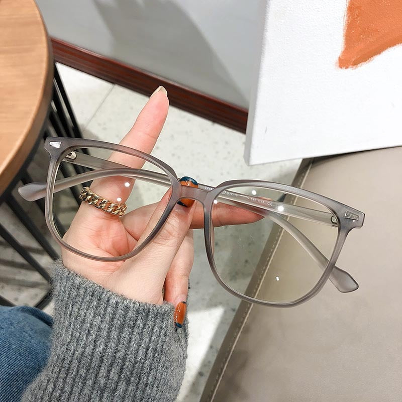 Lunettes Correctrices pour Myopie avec Filtre Anti-Lumière Bleue Monture Carrée Verres Antireflets