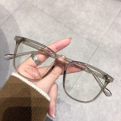 Lunettes Correctrices pour Myopie avec Filtre Anti-Lumière Bleue Monture Carrée Verres Antireflets