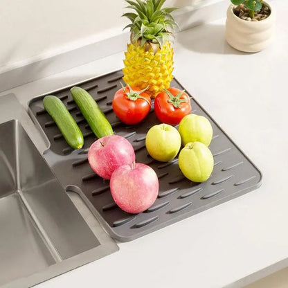 DryFlex – Tapis Égouttoir Silicone Flexible et Résistant à la Chaleur
