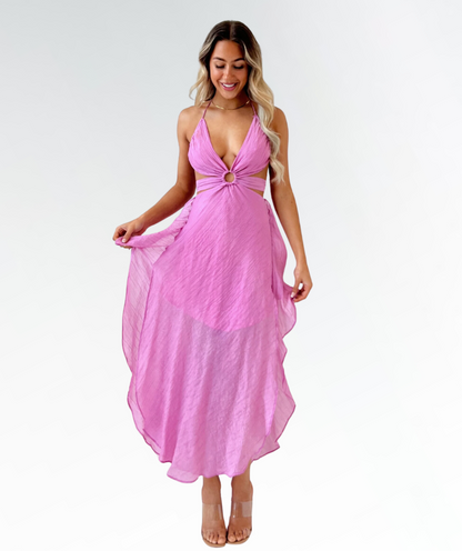 Robe A-Line d'Été pour Femme Élégante et Confortable