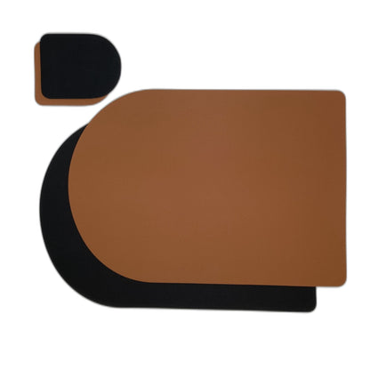 Lumera – Sets de Table et Sous-Verres Bicolores Élégants