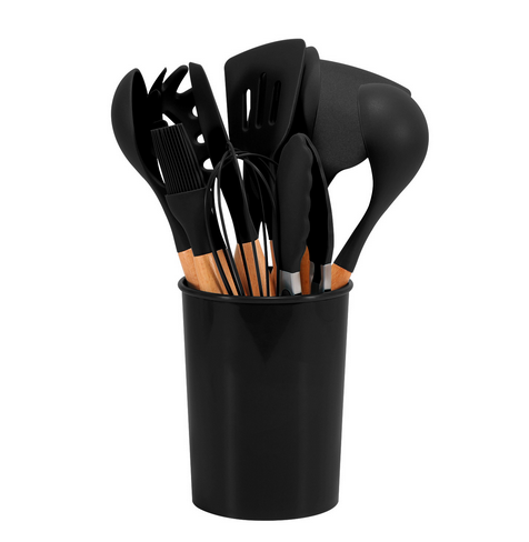 Soléra – Ensemble d’Ustensiles de Cuisine en Silicone Minimalistes et Durables