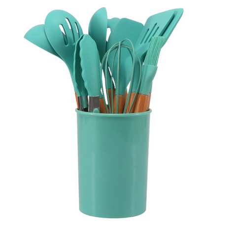 Soléra – Ensemble d’Ustensiles de Cuisine en Silicone Minimalistes et Durables