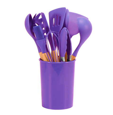 Soléra – Ensemble d’Ustensiles de Cuisine en Silicone Minimalistes et Durables