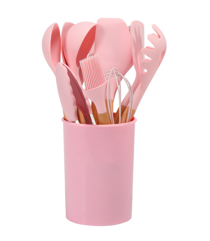 Soléra – Ensemble d’Ustensiles de Cuisine en Silicone Minimalistes et Durables