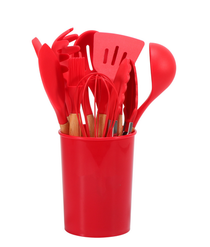 Soléra – Ensemble d’Ustensiles de Cuisine en Silicone Minimalistes et Durables