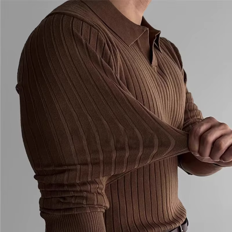 Polo à Côtes Pour Hommes - Aurelles