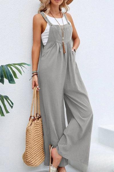 Combinaison Décontractée Femme – Sans Manches, Pantalon Large, Légère - Aurelles