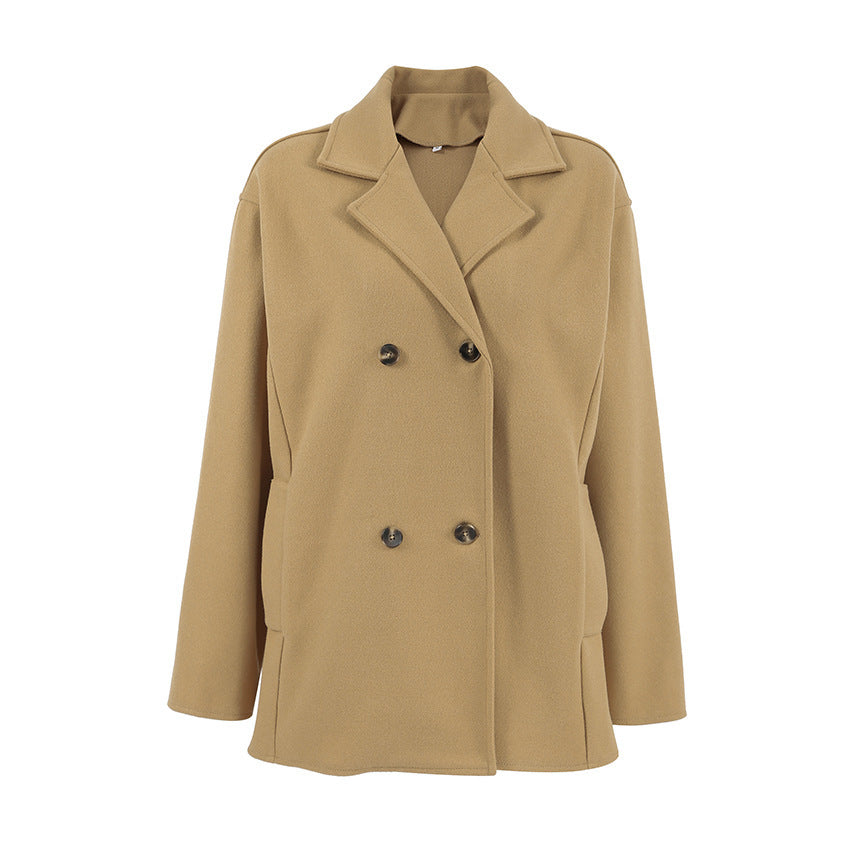 Manteau Élégant en Laine Mi-long Épais - Aurelles