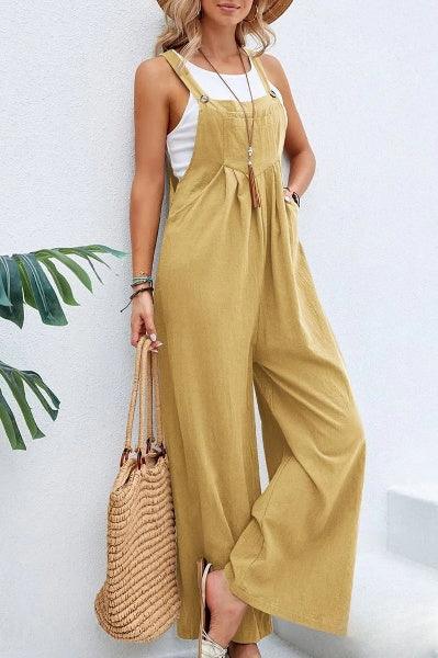 Combinaison Décontractée Femme – Sans Manches, Pantalon Large, Légère - Aurelles
