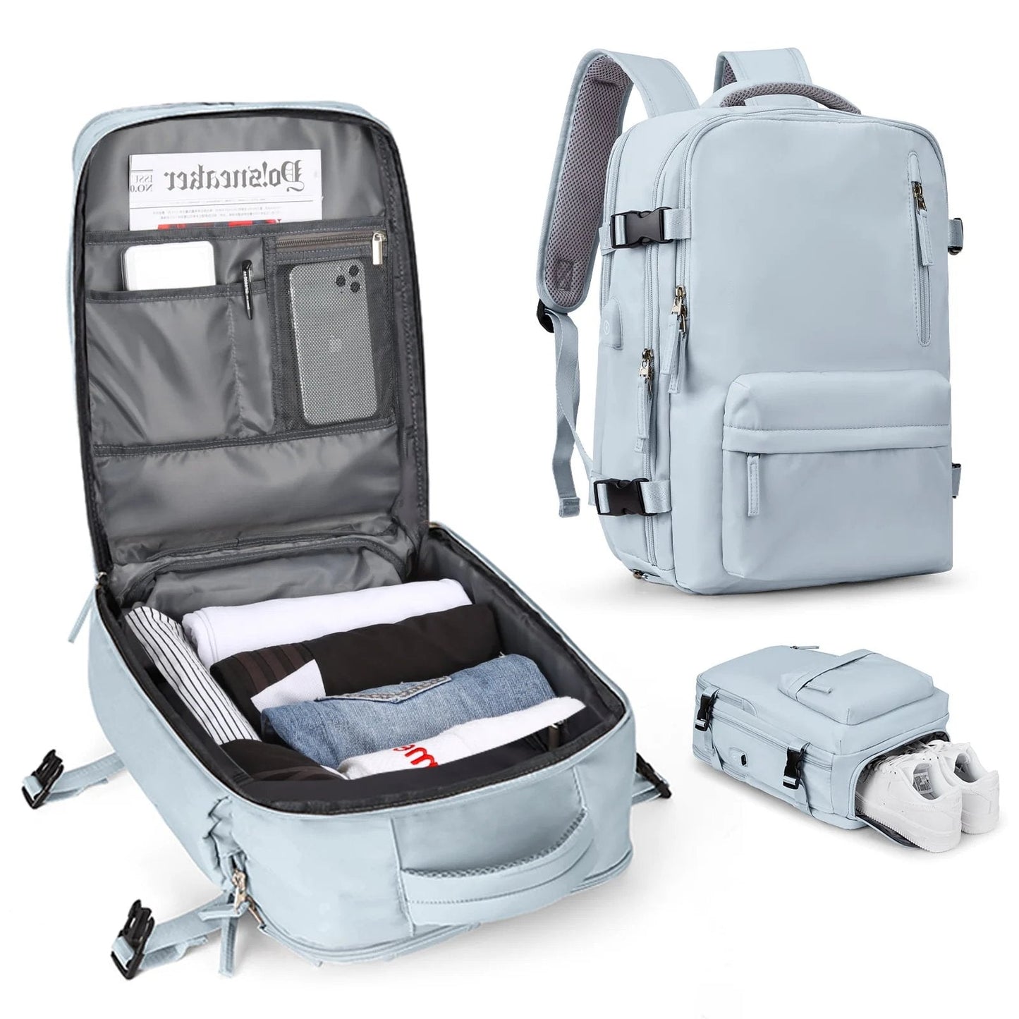Aventora – Grand Sac À Dos Étanche Multifonction 35L Pour Voyage Et Randonnée
