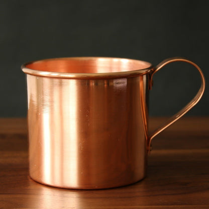 Mug en Cuivre Véritable Fait Main pour Moscow Mule Café et Bière Style Artisanal