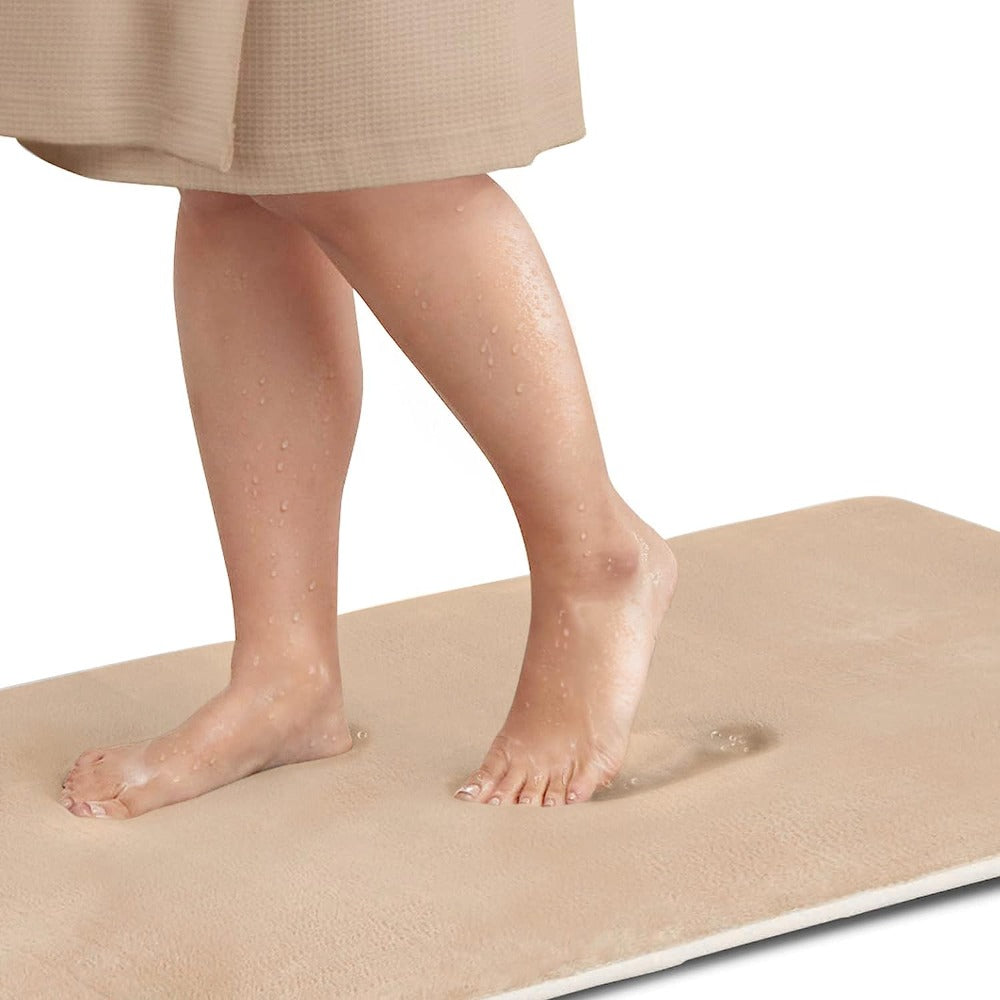Velora – Tapis de Bain en Mousse à Mémoire de Forme, Antidérapant et Luxueux