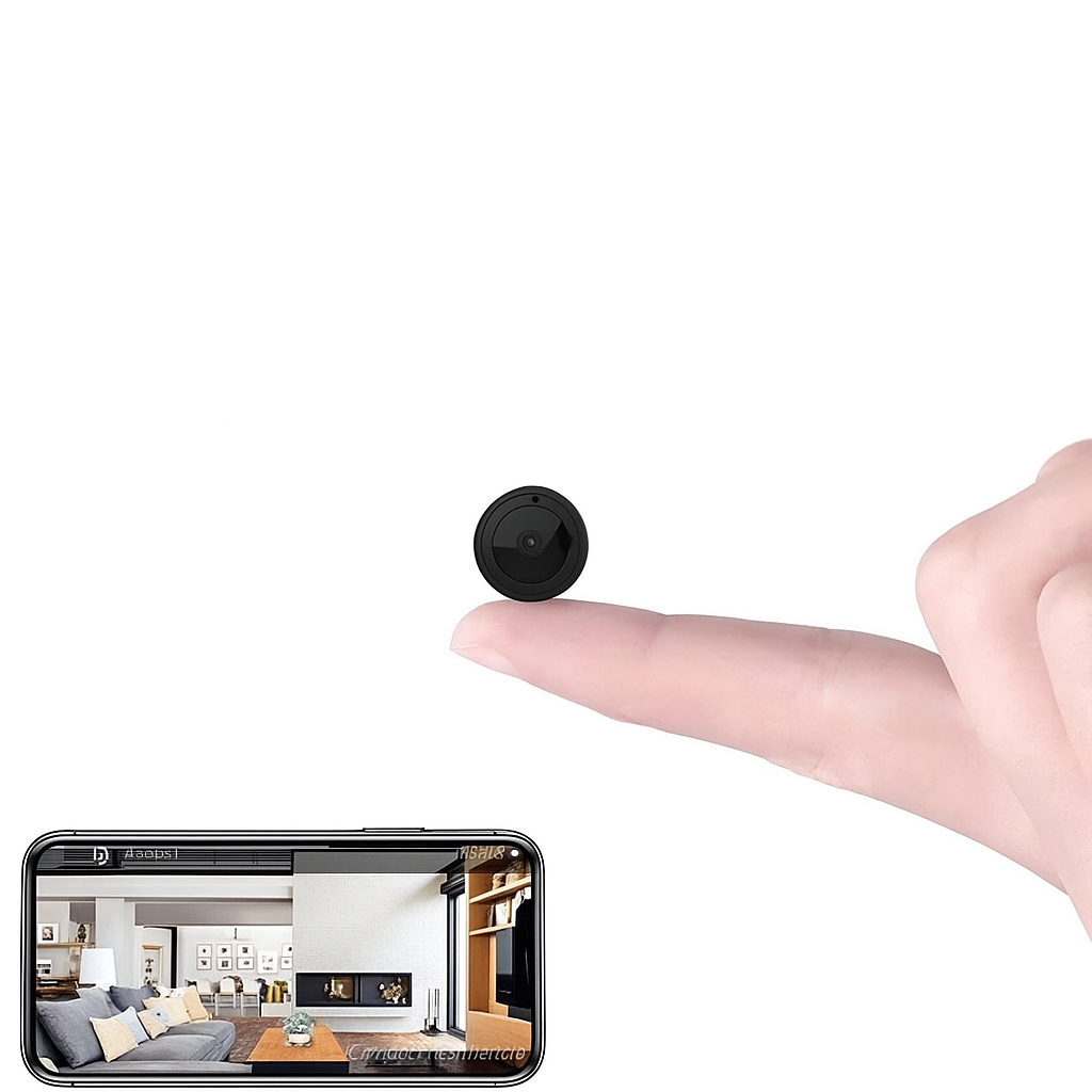 Mini Caméra de Surveillance Wi-Fi avec Vision Nocturne Détection de Mouvement et Application Mobile pour Maison et Bureau