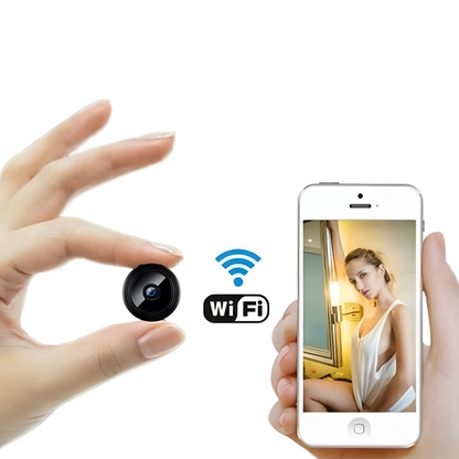 Mini Caméra de Surveillance Wi-Fi avec Vision Nocturne Détection de Mouvement et Application Mobile pour Maison et Bureau