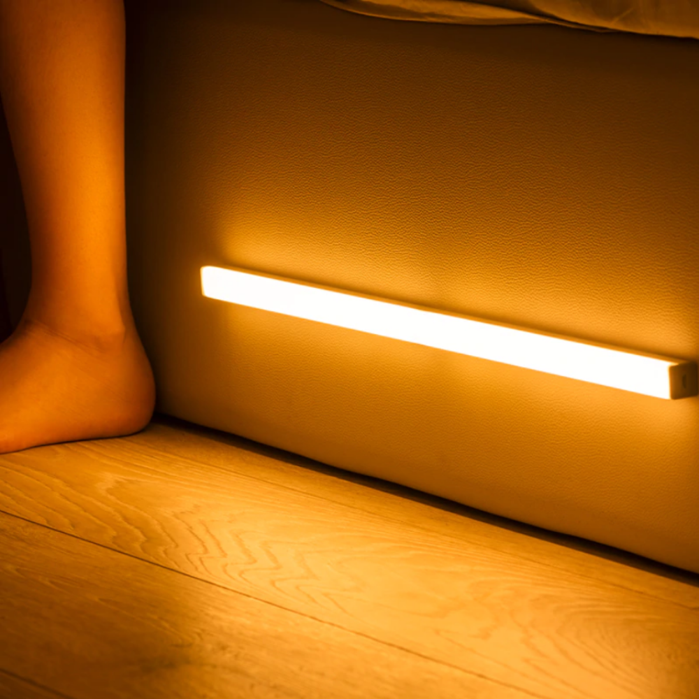 USB Rechargeable LED Motion Sensor Strip Light for Bed Corridor Bathroom and Closet