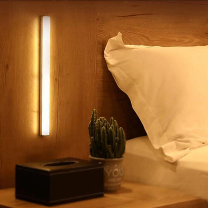 USB Rechargeable LED Motion Sensor Strip Light for Bed Corridor Bathroom and Closet