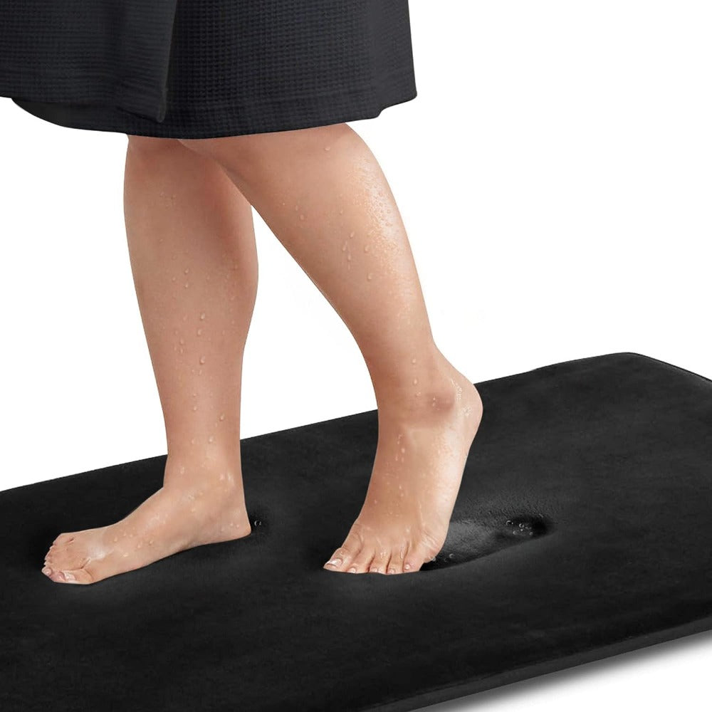Velora – Tapis de Bain en Mousse à Mémoire de Forme, Antidérapant et Luxueux