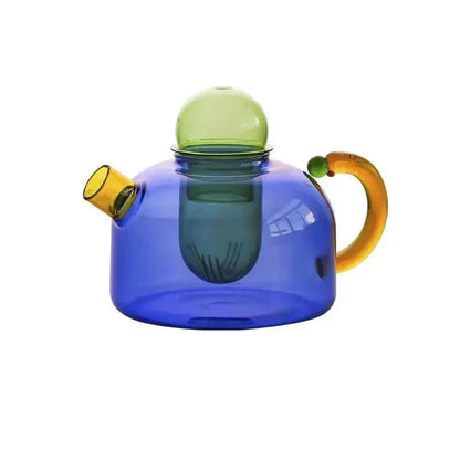 Velora – Bouilloire en Verre Borosilicate avec Tasses Assorties