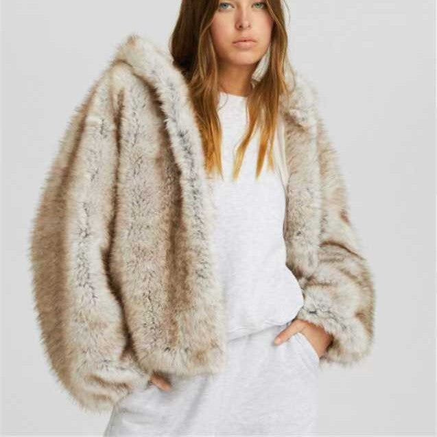 Manteau Chaud en Fausse Fourrure - Aurelles