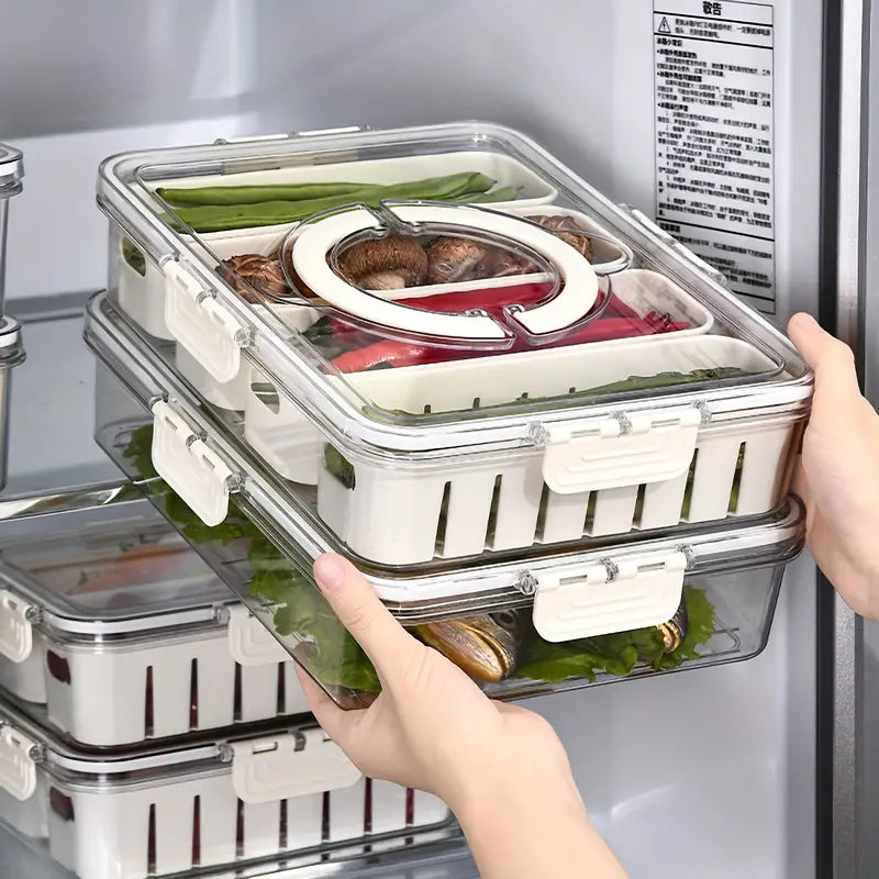 Terra – Set de Contenants et Paniers de Rangement pour Réfrigérateur