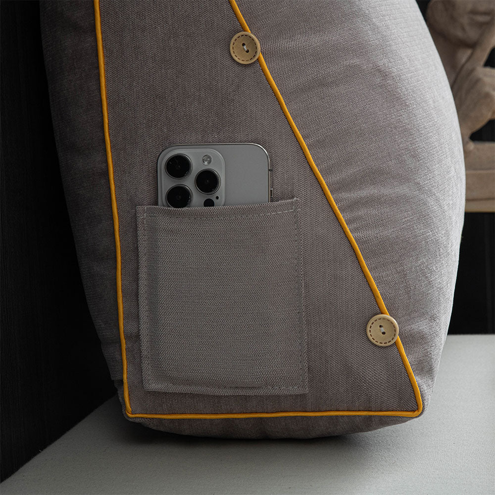 Lunara – Coussin de Lecture avec Dossier Ergonomique et Franges de Luxe