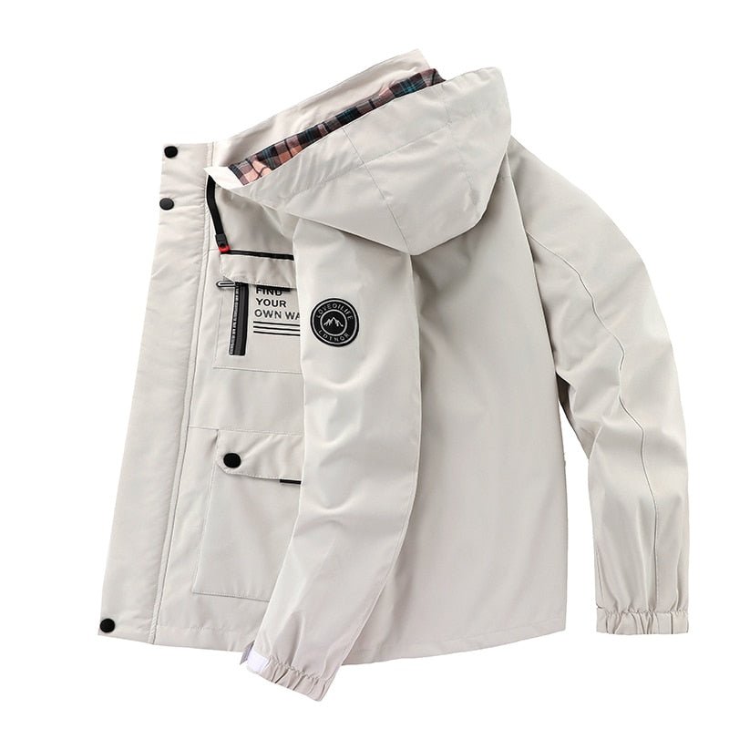 Veste cole de plein air imperméable et coupe-vent confortable - pour hommes - Aurelles