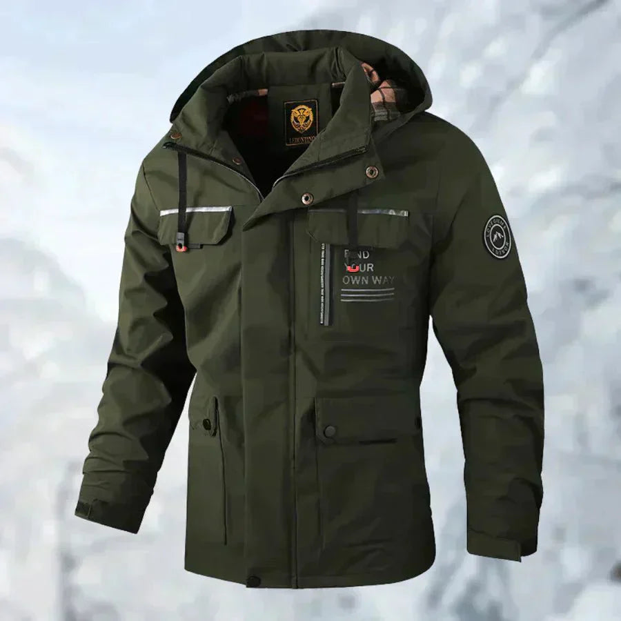 Veste cole de plein air imperméable et coupe-vent confortable - pour hommes - Aurelles
