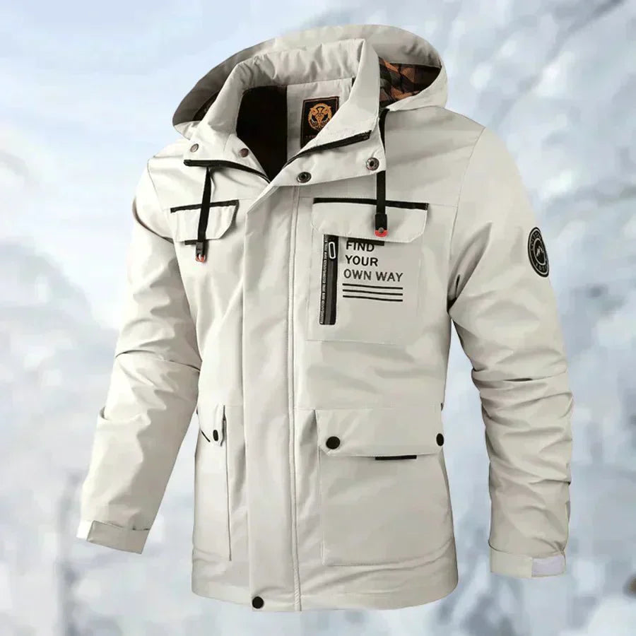 Veste cole de plein air imperméable et coupe-vent confortable - pour hommes - Aurelles